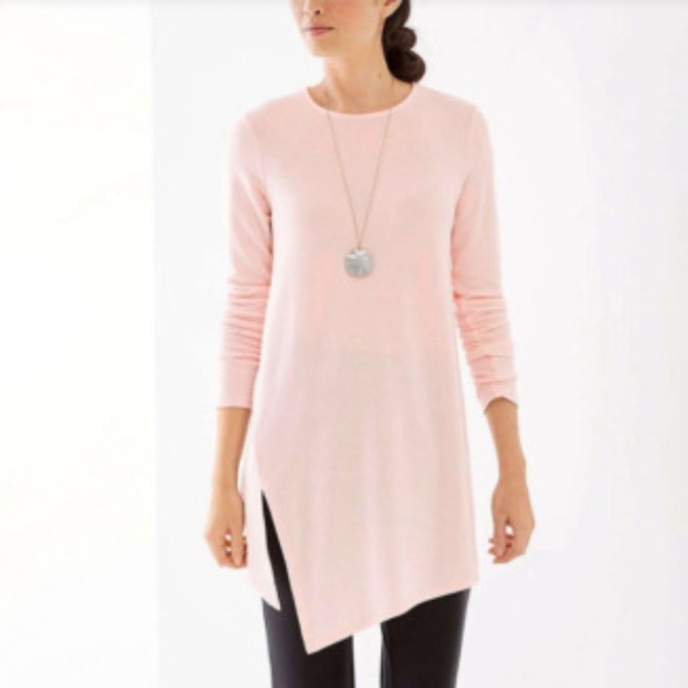 J.Jill Purejill Luxe Tencel Hi-Low
Asymmetrical Pink Blush Tunic Top